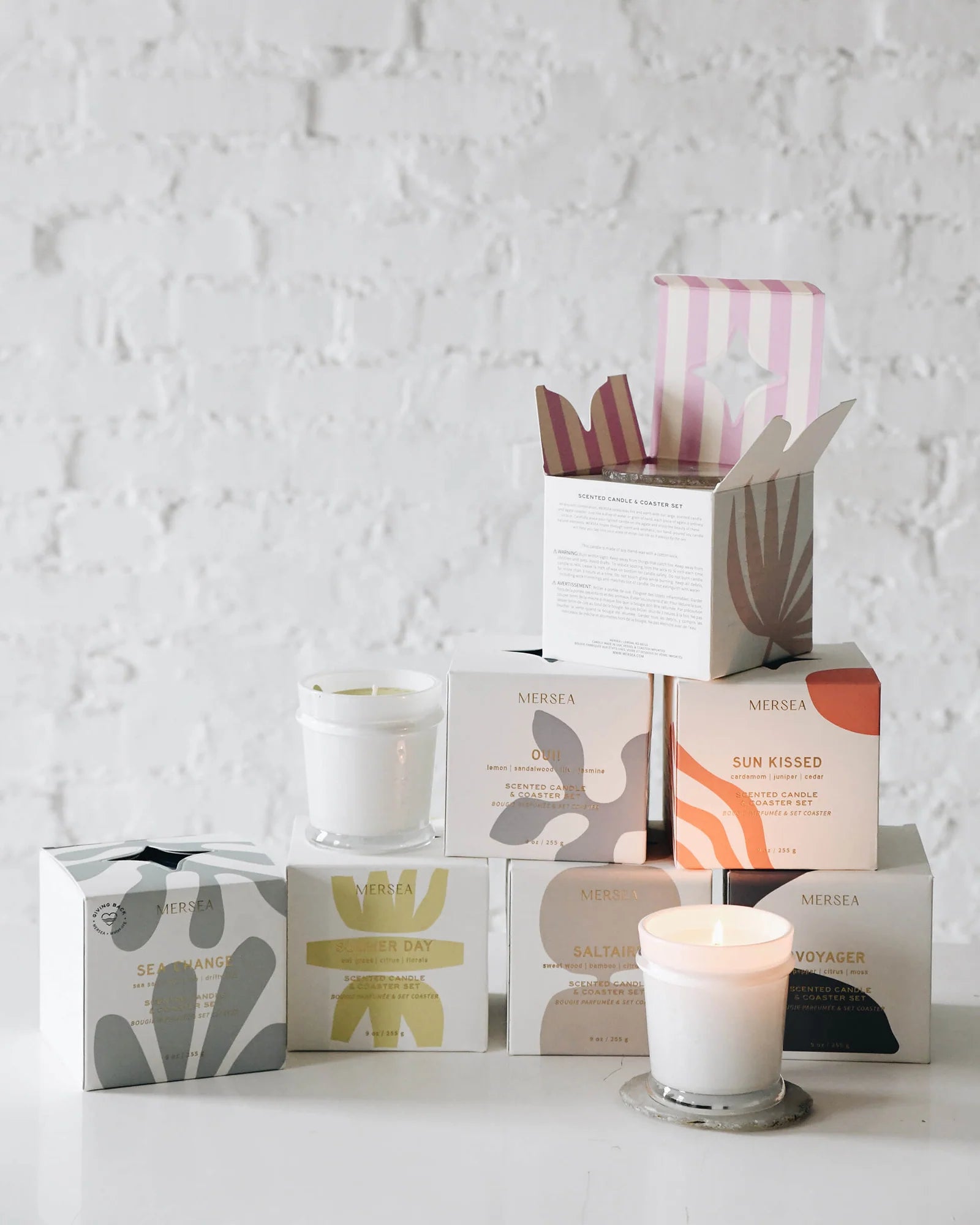 Agate Candle: Boxed Candle & Coaster Saltaire