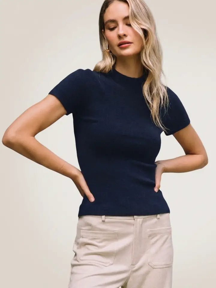 Maxine Knit Sweater | Navy