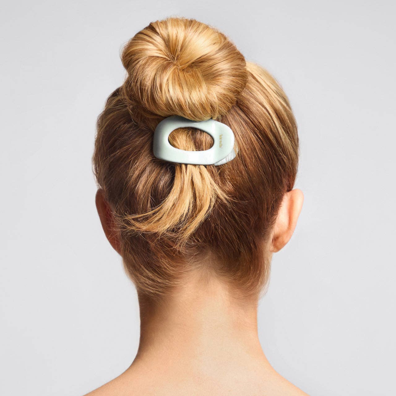 Recycled Plastic Small Flat Cloud Clip | Sage Leaf