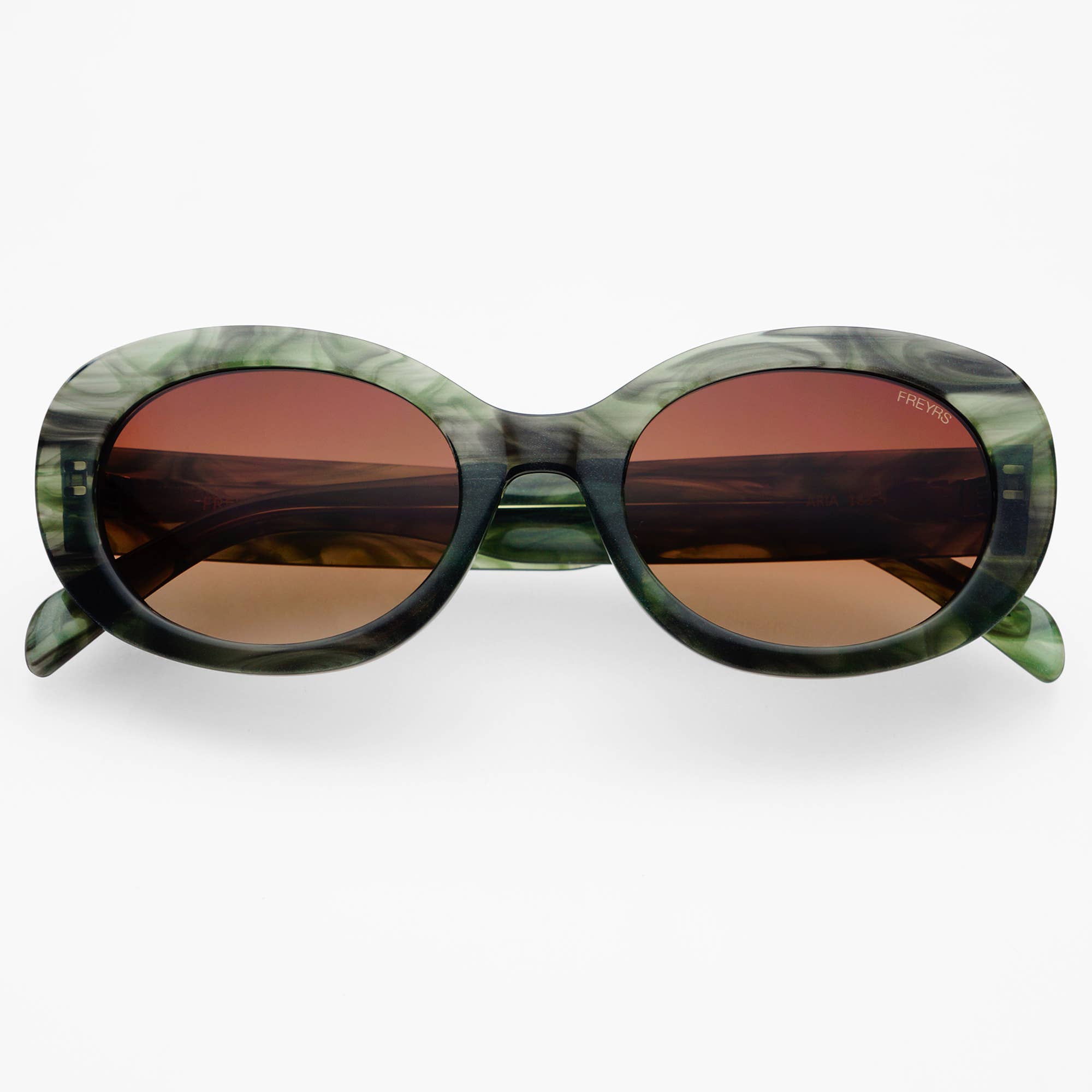 Aria Oval Sunglasses | Emerald