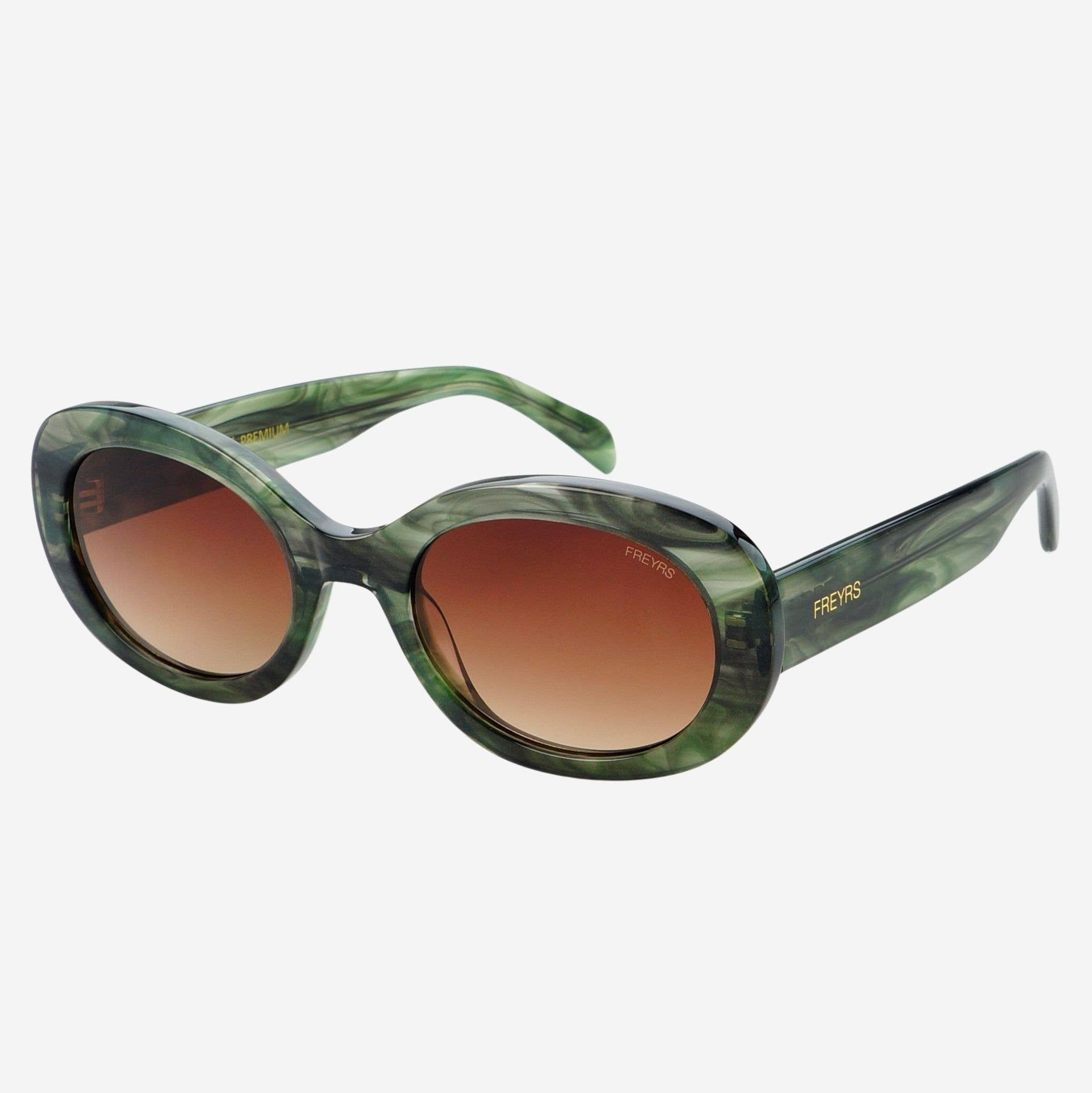Aria Oval Sunglasses | Emerald