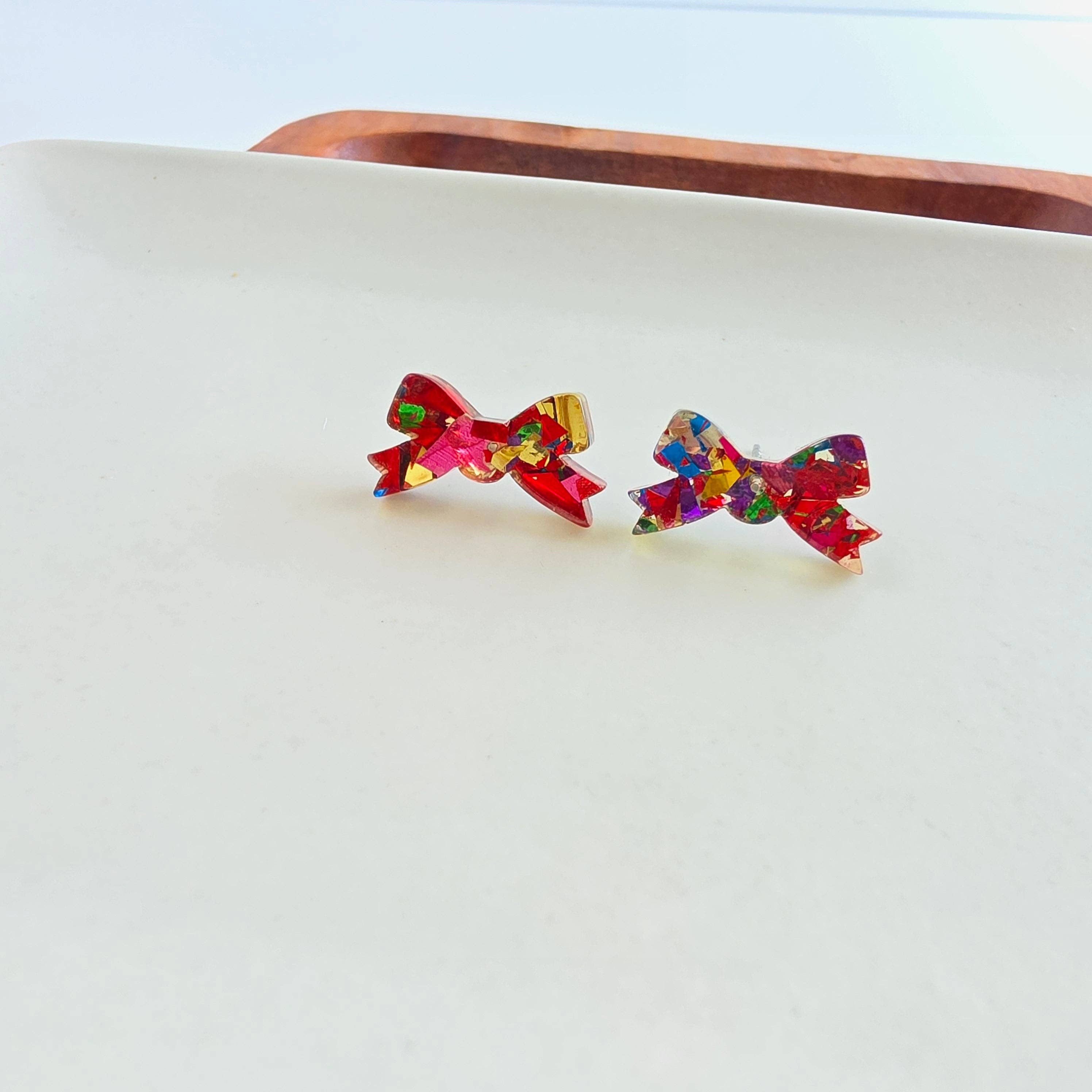 Noelle Bow Studs