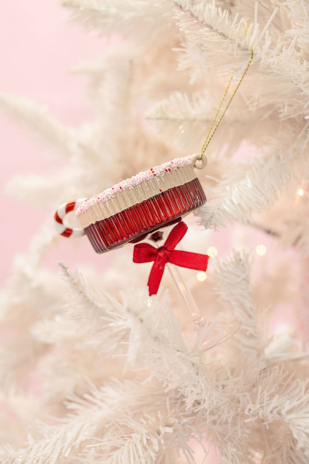 Espresso Martini Christmas Ornament - Peppermint Sleigh-tini