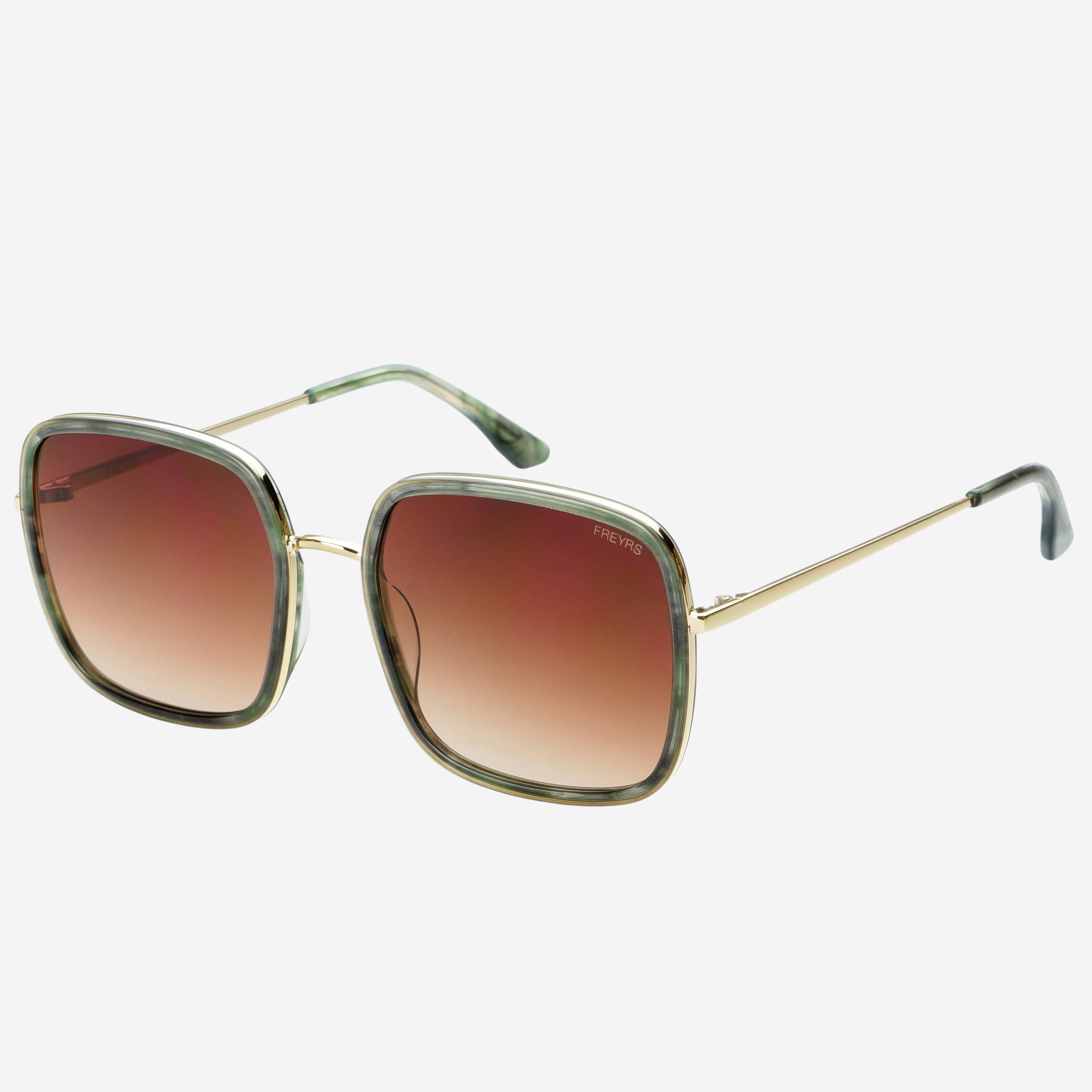 Cosmo Square Sunglasses | Emerald Green