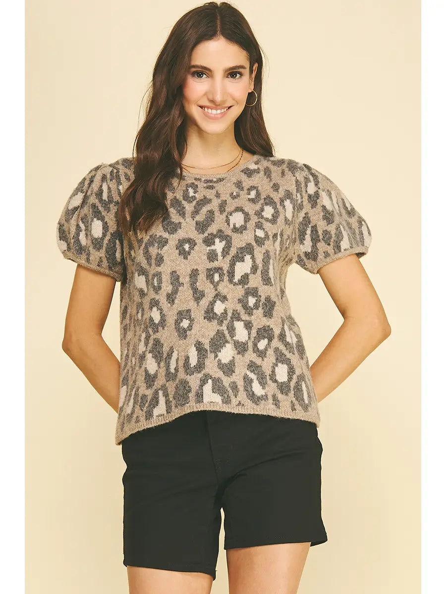 Lizzie Leopard Sweater