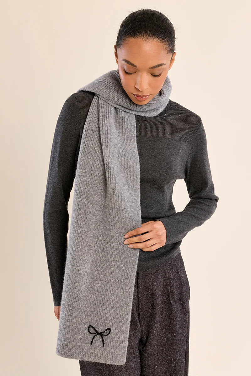 Bow Scarf | Ash