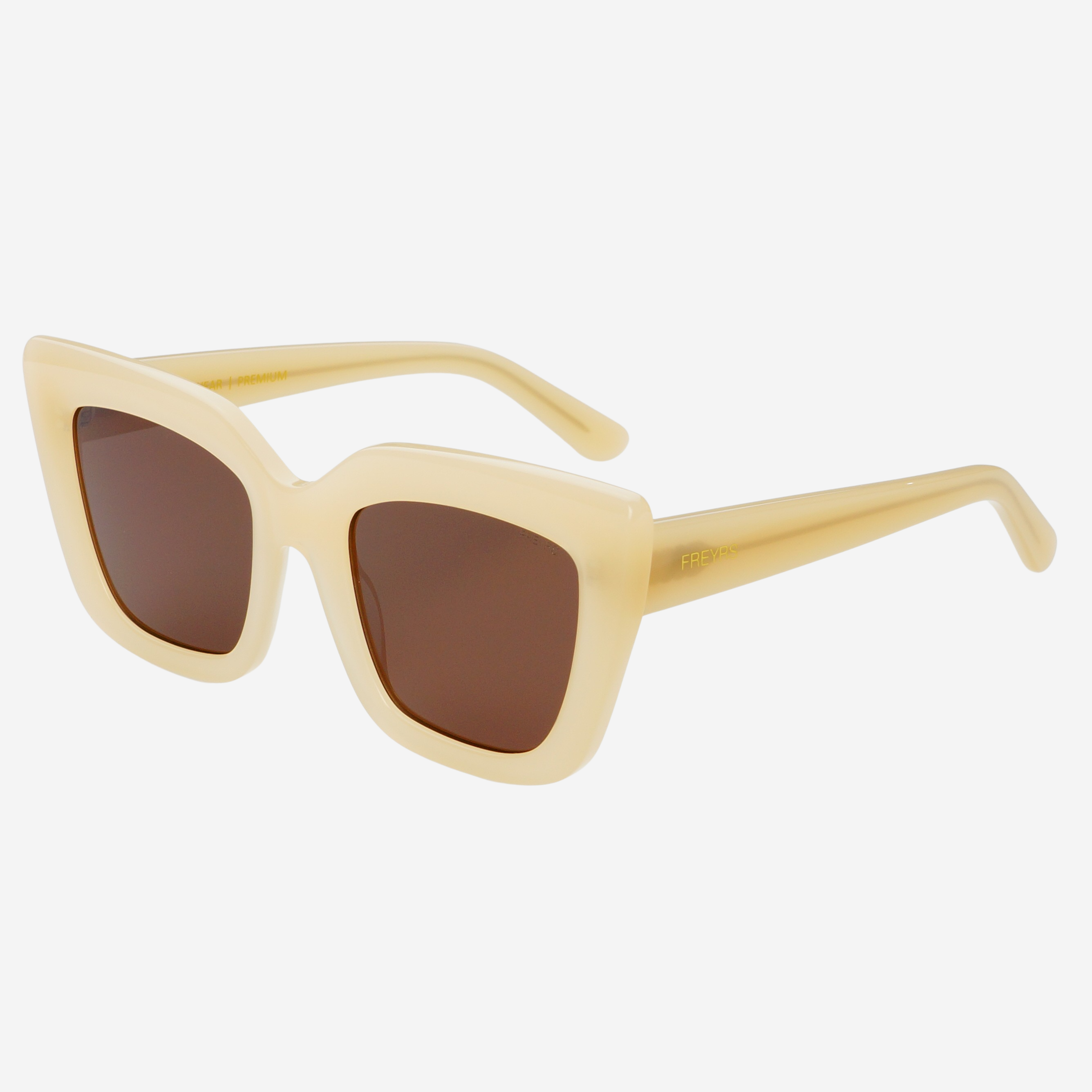 Portofino Acetate Cat Eye Sunglasses: Tan