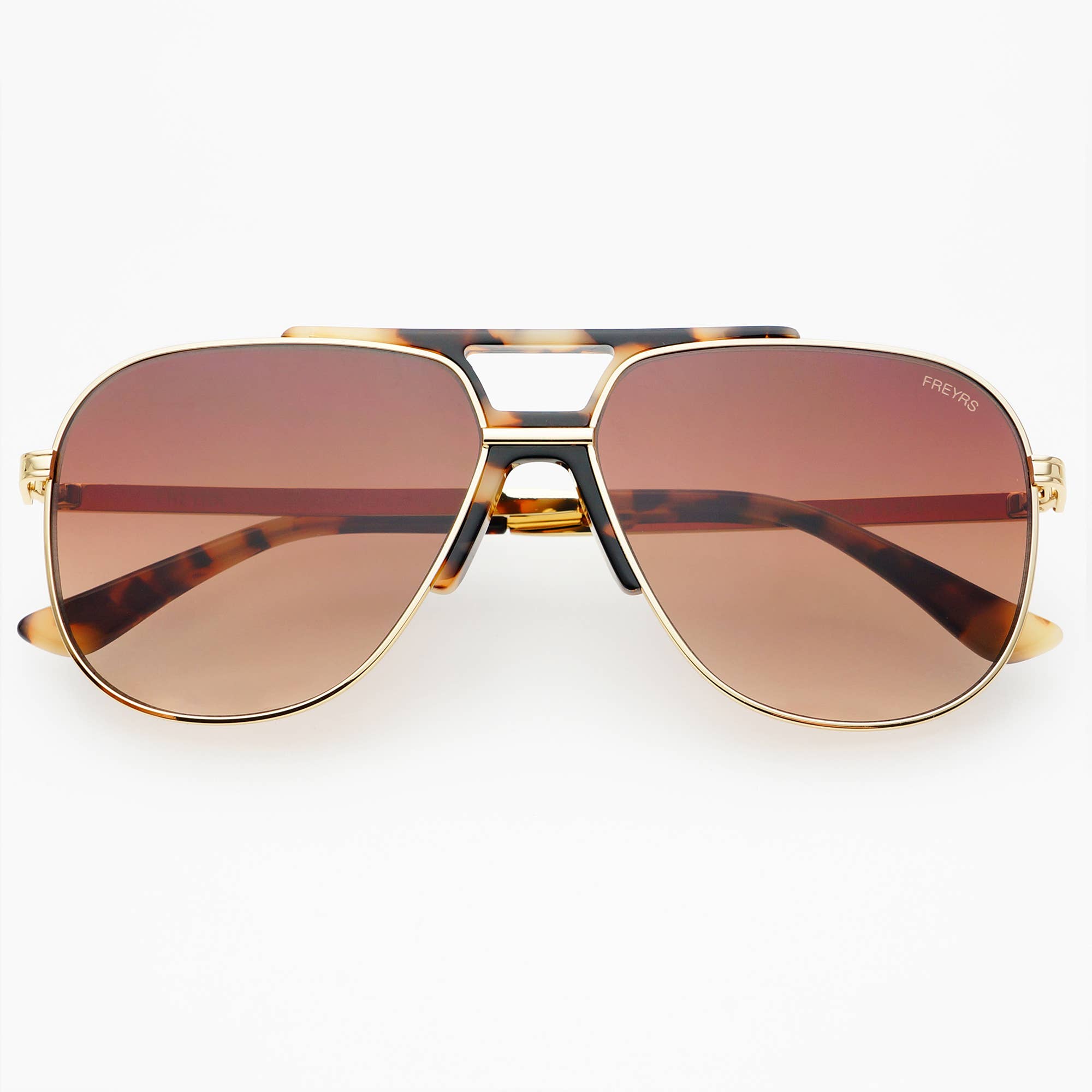 Logan Acetate Aviator Sunglasses | Brown Tortoise