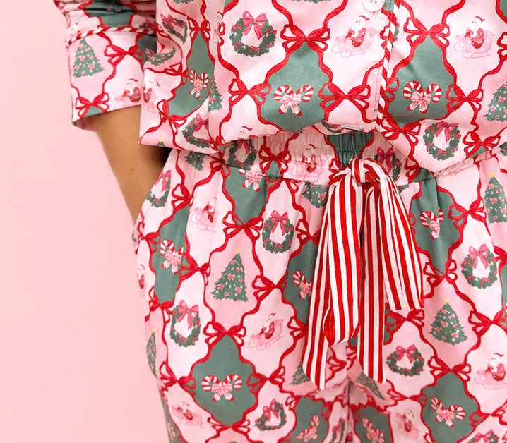 Santa's Candy Cane Pajamas