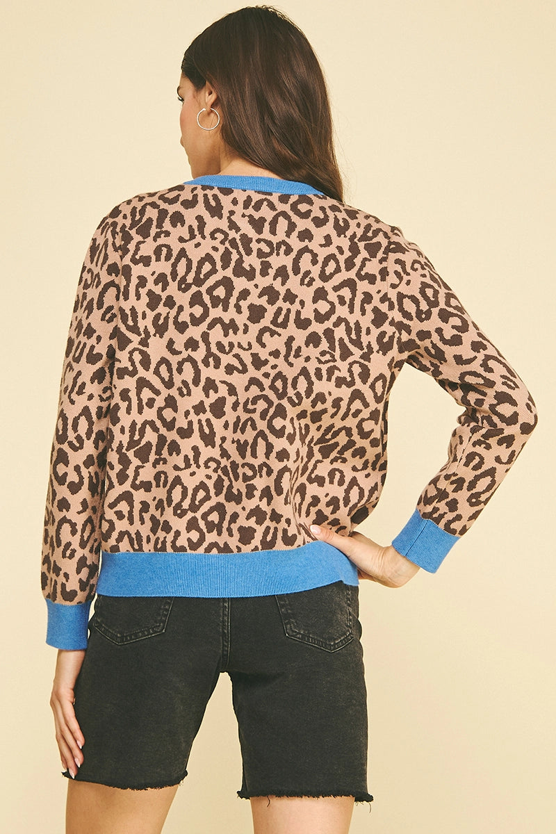 Ada Leopard Cardigan