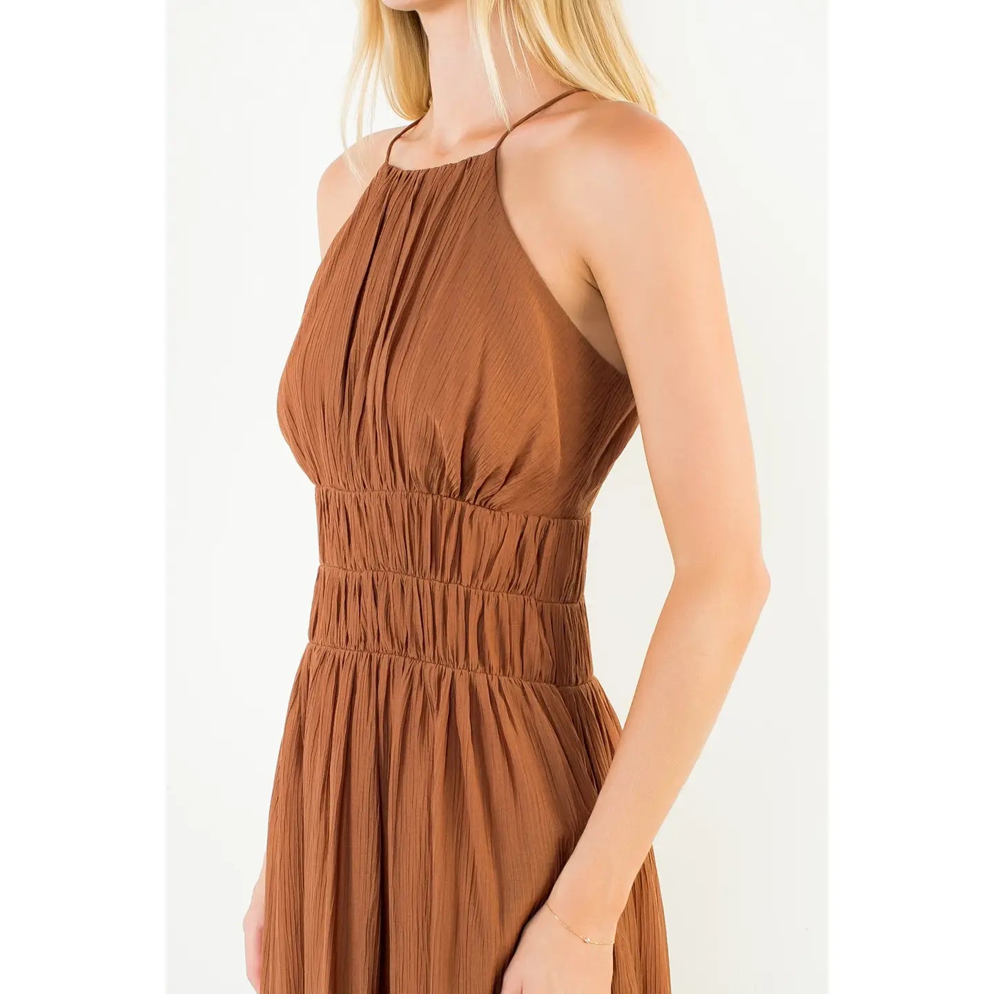 Liz Midi Dress | Brown