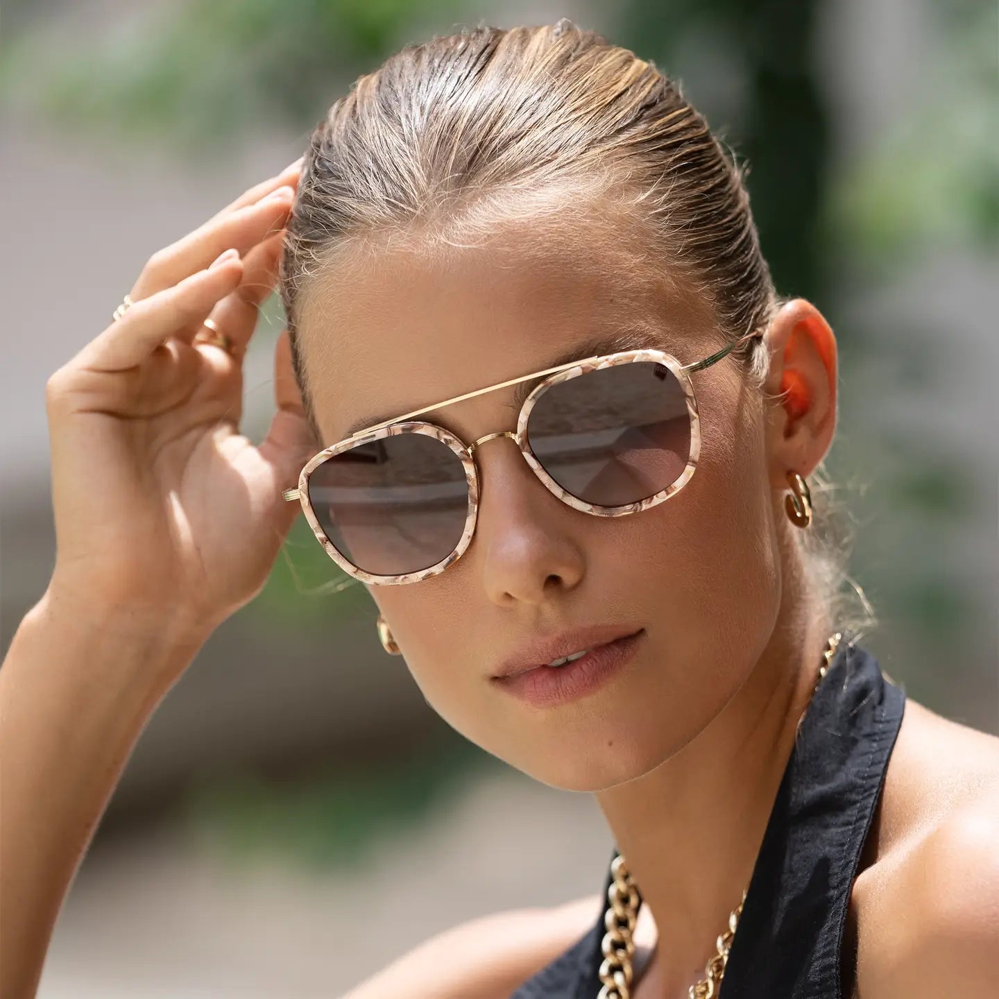 Weston Acetate Sunglasses | Pink Pearl