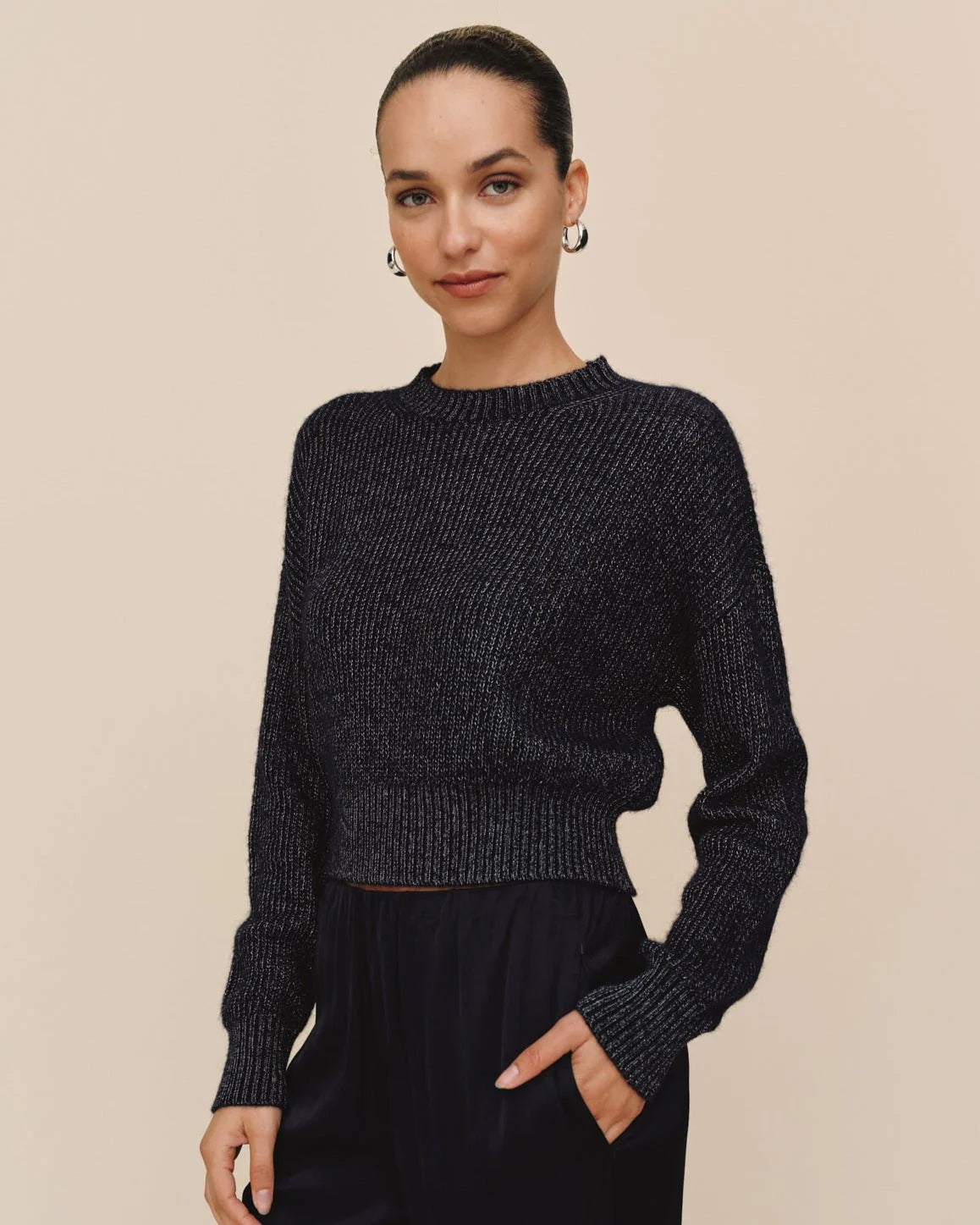 Fitted Waist Sweater | Moonlight Shimmer