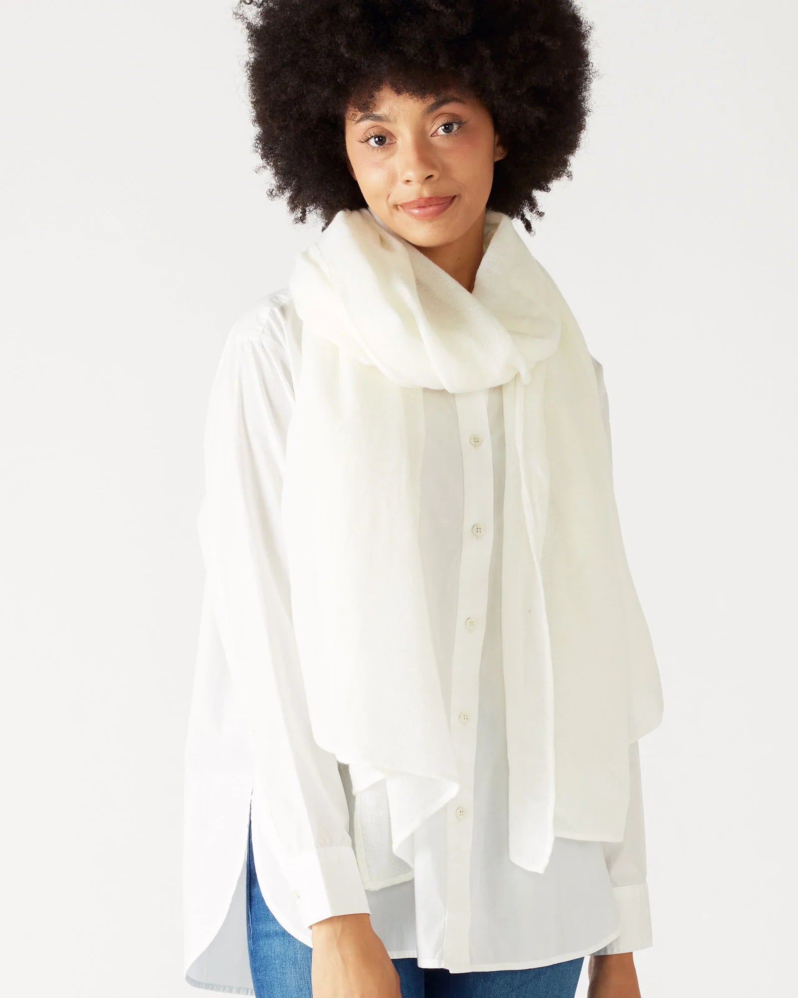 GoLightly Scarf Pearl White
