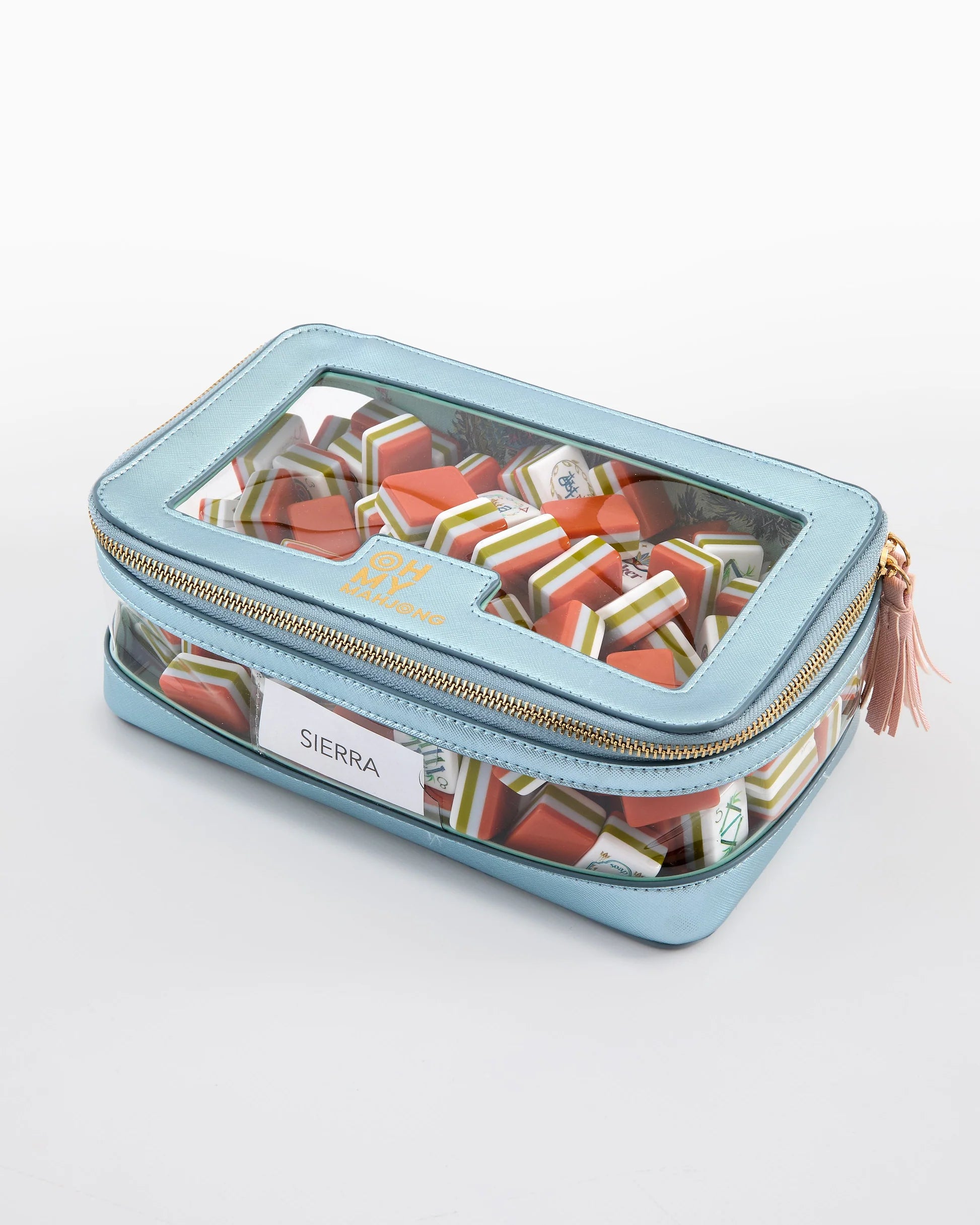 Tile Storage Bag | Metallic Light Blue