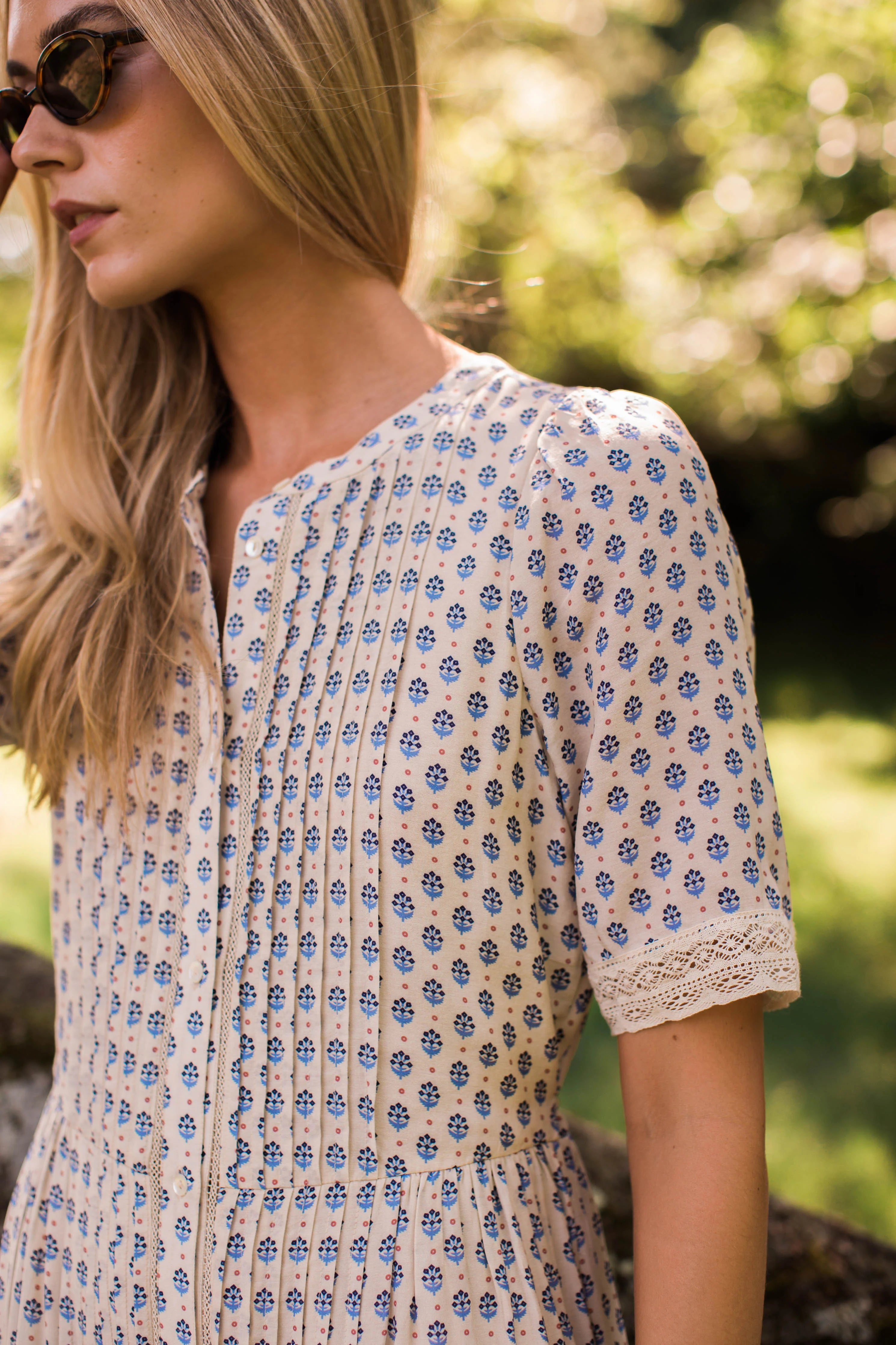 Eve Dress | Blue Mini Petunia
