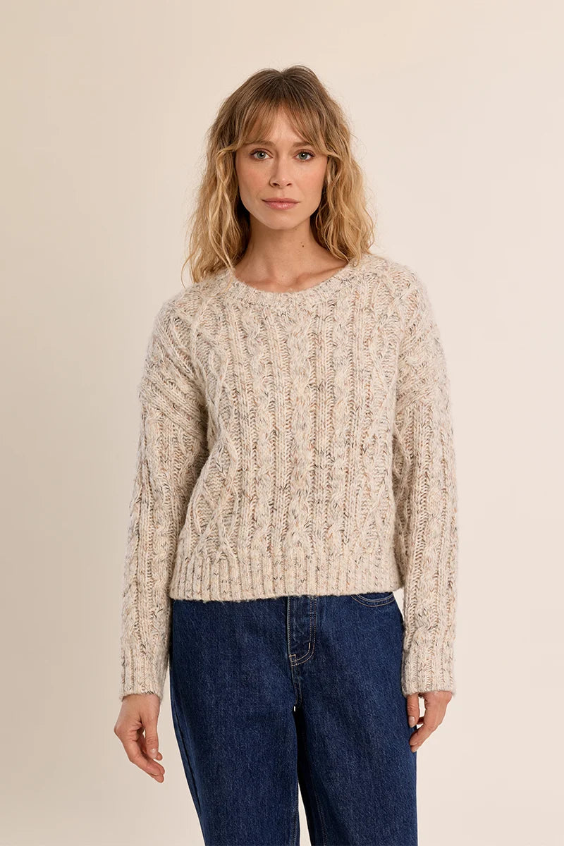 Cable Knit Sweater | Off White