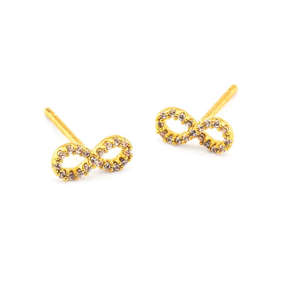 Mini Infinity Earrings Gold