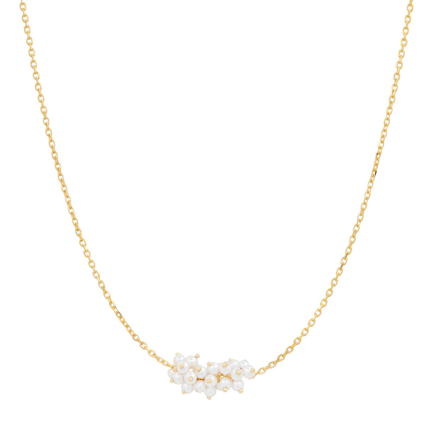 Gold Vermeil Chain with Freshwater Pearl Cluster