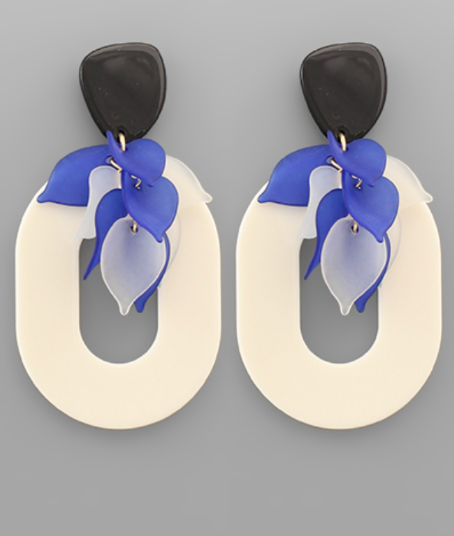 Petals & Oval Earrings